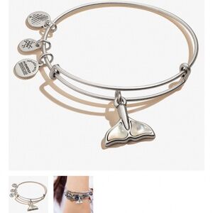 Alex & ani Whale tail charm bracelet